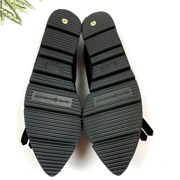 NWT Kennel & Schmenger Brown Suede Fringe Pointy Toe Flats - Picture 10 of 10